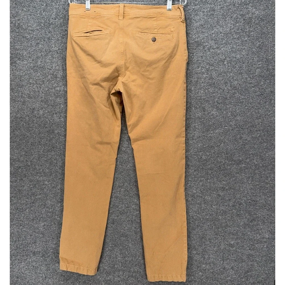 American Eagle Chino Pants Mens 30x30 Tan 360 Extreme Flex Slim Khaki Trousers